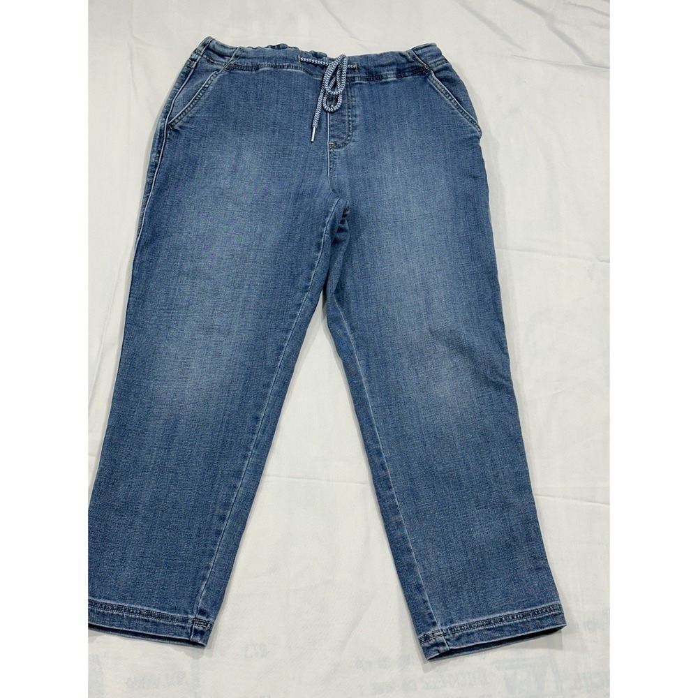 Liverpool Los Angeles Women's Denim Pants Jeans Size 12 US Tie Blue